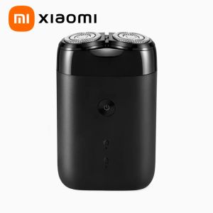 シェーバーXiaomi Mijia S100メンズエレクトリックシェーバーミニシェービングマシン防水性ポータブルビアードトリムタイプ充電充電式のかみそり