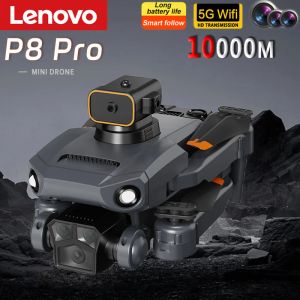 Drones Lenovo 2023 New P8 Pro Drone 8K FiveCamera Professional Obstacle Avoidance Brushless Motor Aerial Photography Aircraft Gift