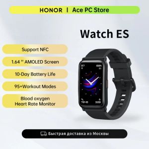 Watches Honor Watch ES Smart Watch 1.64 '' 5atm NFC Health Monitor Fitness Sport Smartwatch för män kvinnor