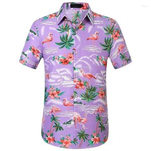 Erkekler Sıradan Gömlek Yaz Çiçek Hawaiian 3D Baskı Gömlek Erkek Kadın Moda Tek Kısacası Kısa Kollu Hawaii Bluz Giyim