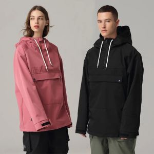 Jackor 2024 Ny skidjacka Kvinnor utomhussport Alpin Skidåkning Snowboard Vindtät snöjacka Män Windoproof Winter Clothing Hooded