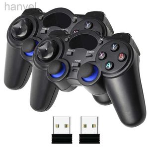 Controladores de jogo Joysticks 2.4GHz Wireless PC Game Controller USB Gamepad para / TV Box / Android Phone / PC Joystick para acessórios D240424