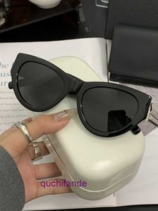 Designer de luxo YSSL Brand Sunglasses Rose Park Choi Ying Mesmo estilo M94 Black Fashion Cat Eye Wide Len Wide Leg