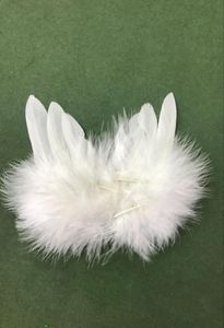 Asa de penas de cor branca sólida para decoração de presente de festa diy angel wings crianças pography prop fábrica direta 2xh e14851083