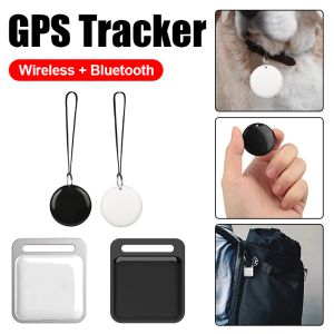 Webbkameror Mini GPS Tracker Bluetooth 5.0 Antilost Device Round Square Antilost Device Pet Kids Bag Wallet Tracking Smart Finder Locator