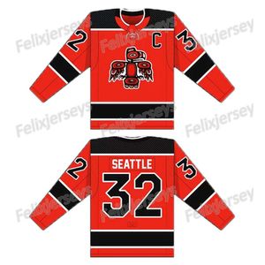 Jam Seattle Totems Hockey tröjor Anpassade alla namn och nummer alla ed Jersey Fast Free Frakt