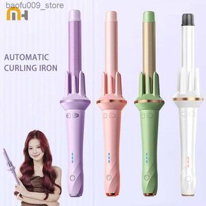 Curling Irons Minhuang 28/32mm Automatisk curler Big Wave Curler Iron Rice Dumpling Temperatur Justerbar anjon Fast värme Styling Curler Q240425