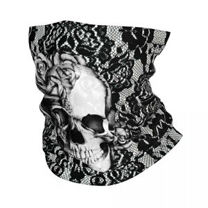 Moda yüz maskeleri boyun gaiter gotik dantel çiçek kafatası gülleri bandana boyun örtü baskılı balaclavas yüz faresi sıcak kafa bandı erkekler için kadınlar yetişkin y240425