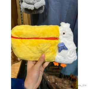 Stuffed Plush Animals Pelican Bag Cute Pencil Cases Funny Plush Zipper Pen Bag Stationery Storage Bag Zero Wallet Cartoon Pencil Pouch School Supplies