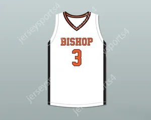 CUSTOM NAY Name Mens Youth/Kids BRANDON DURRETT 3 BISHOP HAYES TIGERS WHITE BASKETBALL JERSEY THE WAY BACK TOP Stitched S-6XL