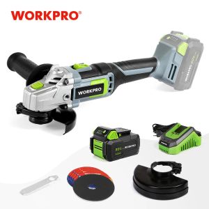 Chargers WorkPro 20V Lithiumion sem cordão de ângulo 125mm com bateria e carregador incluídos para cortar polimento e moagem