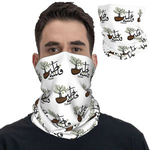 Masowe twarz maski szyi gaiter palestyna arabska kaligrafia palestyńska chustka gaiter drukowane balaklavas na szalik