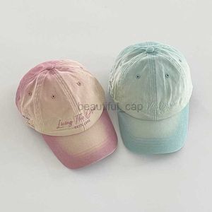 Designer Ball Caps Hat Gradient Letter Embroidered Baseball Hat Women's Wide brim Enlarged and Deepened Soft Top Hat Large Surrounding Small Hat Hats