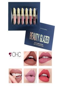 Whole6 PcsSet Lipgloss Waterproof Matte Liquid Lipstick Long Lasting Lip Gloss Birthday Edition Beauty Glazed Makeup Kit4676689