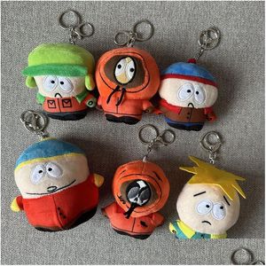 PLUSH KEYCHAINS BAND AMERICAN BAND South Park P Pingente de chaveiro Kyle Carter Mann Kennestan Toy Drop Delivery Toys Presentes de pelúcia DHK10