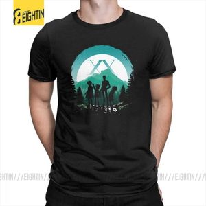 Herren T-Shirts Hunter X Hunter T-Shirts Team Japanisch gereinigte Baumwoll-Neuheit T-Shirts Kurzarm T-Shirt Männlich einfacher stilvoller Comic plus T240425