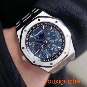 AP Timeless Wrist Watch Royal Oak Offshore 42mm diameter Perpetual Calendar Automatic mechanical Men's casual fashion Luxury Watch 26574ST.OO.1220ST.02