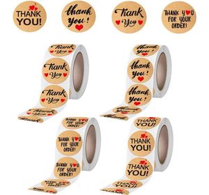 Подарочная упаковка 25 см 500pcs Shankyou Kraf Paper Sticker за конверт Seal Label