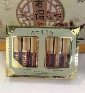 Stila Eye for Elegance 6 Colors Set Shining Bronzer Gold Eye Shadow Stila Liquid Eyeshadow Shimmer Glitter Shining Makeup5697112