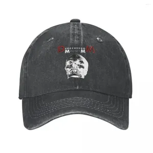 Caps de bola Depeches Mode Skull Memento Mori Baseball Cap vintage Denim angustiado Snapback Hat Unisex Outdoor Running Golf