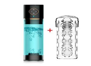 Электрический мужской мастурбатор чашка водяной бан для увеличения пениса пениса насоса воздушного насоса удлинители пенис с водными спа -игрушками для мужчин 2014347829