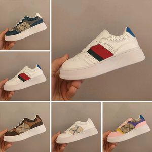 Kids Casual Shoes Children Athletic chunky Trainers b Toddler PS Sports Outdoor Sneakers For Boy And Girl GG Chaussures Pour Enfant leather luxury Toddler 26-35