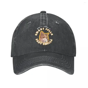 Ball Caps You're Either A Smart Fella Or Fart Smella Outfits Men Women Baseball Cap Humor Cartoon Distressed Denim Washed Hats Sun