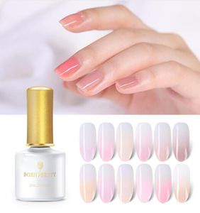 Rosa gelé nagelgel 6 ml semitransparent naken lila lackpolska