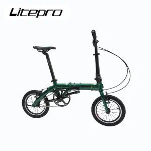 自転車litepro 14 16インチシングルスピード折りたたみ自転車アルミニウム合金ミニ外側3スピード自転車車両