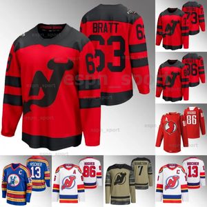 Devils 2024 Stadion Series Jersey New Jersey Jack Hughes Nico Hischier Dawson Mercer Jesper Bratt Timo Meier Luke Hughes Tyler Toffoli Dougie Hamilton Vitek Vanecek