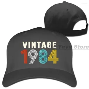 Ball Caps 35 ° compleanno Vintage 1984 Baseball Cap Men Women Trucker Hats Moda Modable Regolable