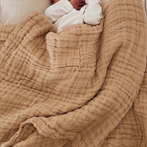 sets 6 Layer Baby Bedding Blanket & Swaddling Blankets Cotton Warm Student Office Winter Cover Leg Nap Blanket 105x105cm