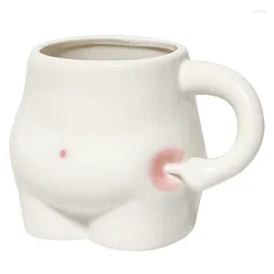 マグカンcangkir kopi kreatif cubit lemak perut mug hadiah porselen kawaii susu teh air