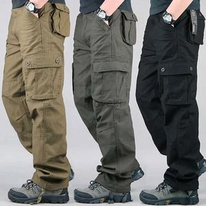 Men's Pants Tactical Cargo Pants Men Cotton Overalls Outdoor Work Trousers Big Size Hombre Clothing Camo Hiking Pants d240425