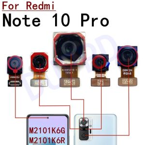 Cables Front Rear Main Camera For Xiaomi Redmi Note 10 Pro Front Selfie Facing Back Main Macro Depth Camera Flex Cable Parts