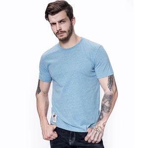 Herren T-Shirt Sommer Baumwolle weiße Massiv-T-Shirt-Kleidung kausal o-hell Basic Black T-Shirt Männlich hochwertige klassische Tops 240417