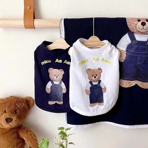 Летняя собачья одежда медведя для печати для маленьких собак Cool Pet Costume Cat Costum
