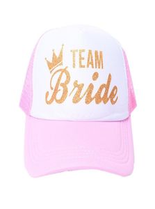 Dekoracja imprezy Wedding Bride to Be Sunshade Letter Cap Bachelorette Akcesoria dla 7203980