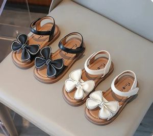 Top Options Baby Girls Kids Flexible Sandals with Butterfly-knot Personalised Princess Summer Wedding Party Shoes 240416