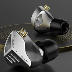 Earphones 2023 KZZVX Earphone HIFI Sound Dynamic Inear Headphone with Microphone for Game Music Metal Headset Dropshipping