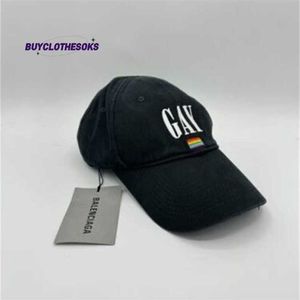 Letter Embroidery Caps Hip Hop Male Female Punk Baseball Hats s Size -55cm - Blnciaga Gay Pride Lgbt Hat Black