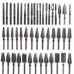 Bits 51 type Carbide Tungsten Cuticle Pedicure Nail Drill Bits For Electric Nail Manicure Machine Milling Cutters Bit