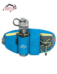 LOCAL LION Waist Bag fanny pack Outdoor Water Bottle Belt Bag Running Hiking Bicycle Cycling Pannier Road Bike Ride Waist Bags 6612783712