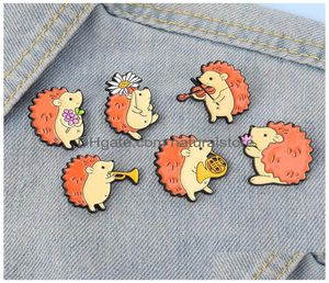 Pins Brooches Cartoon Animal Enamel Pin For Women Fashion Dress Coat Shirt Demin Metal Funny Brooch Pins Badges Promotion Dhsrv2151935