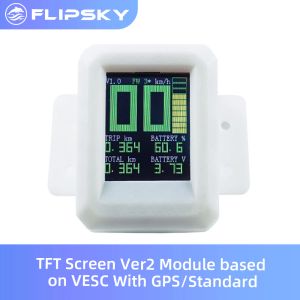 GPS/Standart Ebike Ekran DIY Aksesuar ile VESC'ye Dayalı TACI TFT Ekran VER2 Modülü Elektrikli Kaykay Mesafesi Ekran