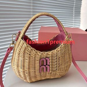 Projektanci luksurysów torby dla kobiet projektant torebek tkanin rattan mini torby damskie torebki na ramię torebki torebki 2306033pe