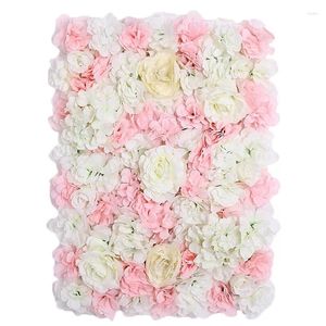 Decorative Flowers 40 60cm Wedding Flower Wall Background Decoration Fake Artificial Stage Road Guide Layout Props