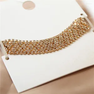 Link Bracelets VA092 BIGBING Exaggerate Golden Full Crystal Wedding Female Bracelet Set Fashion Jewelry High Quality Nickel Free