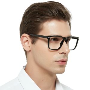 Lenses Oversized Reading Glasses Men Large Square Presbyopic Eyeglasses Reading Big Frame Stylish Readers +1 1.25 1.5 1.75 2 2.25 2.5 3