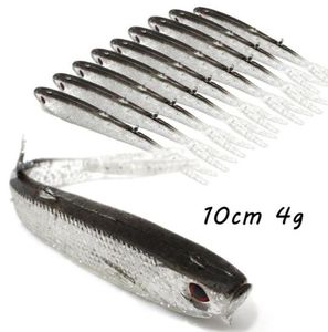 20pclot 10cm 4G 3D Eye Eye Bionic Fish Fish Silicone Fish Lure Soft Baits Приманки искусственные приманки Pesca Accessories BL2762727323